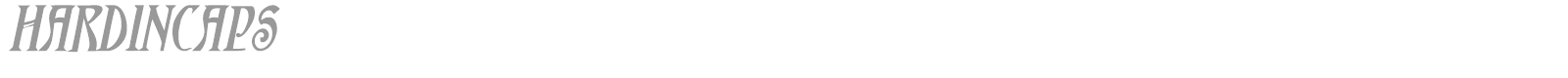 HardinCaps font preview